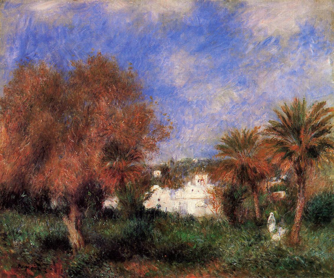 The garden of Essai in Algiers 1881